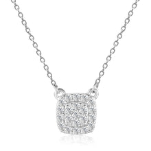 Load image into Gallery viewer, White Topaz Pendant Necklace in 925 Sterling Silver