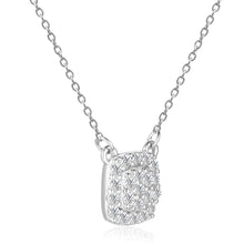 Load image into Gallery viewer, White Topaz Pendant Necklace in 925 Sterling Silver