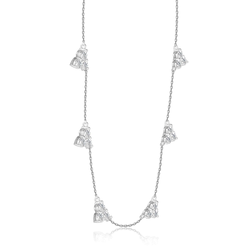 Moissanite Layering Necklace - FineColorJewels