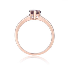 Load image into Gallery viewer, Heart Ring in Rose Gold Plated Sterling Silver