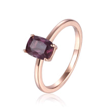Load image into Gallery viewer, Sterling Silver Ocatogon Cut Created Alexandrite Solitaire Ring