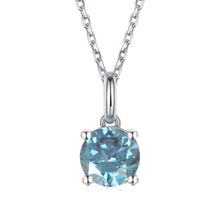 Load image into Gallery viewer, Blue Moissanite Jewelry Set