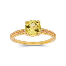 Load image into Gallery viewer, Elegant Canary Solitiare Ring - FineColorJewels