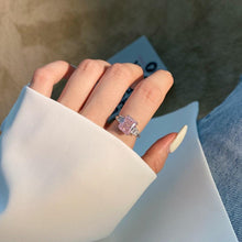 Load image into Gallery viewer, Pink CZ Cushion Fashion Ring - FineColorJewels